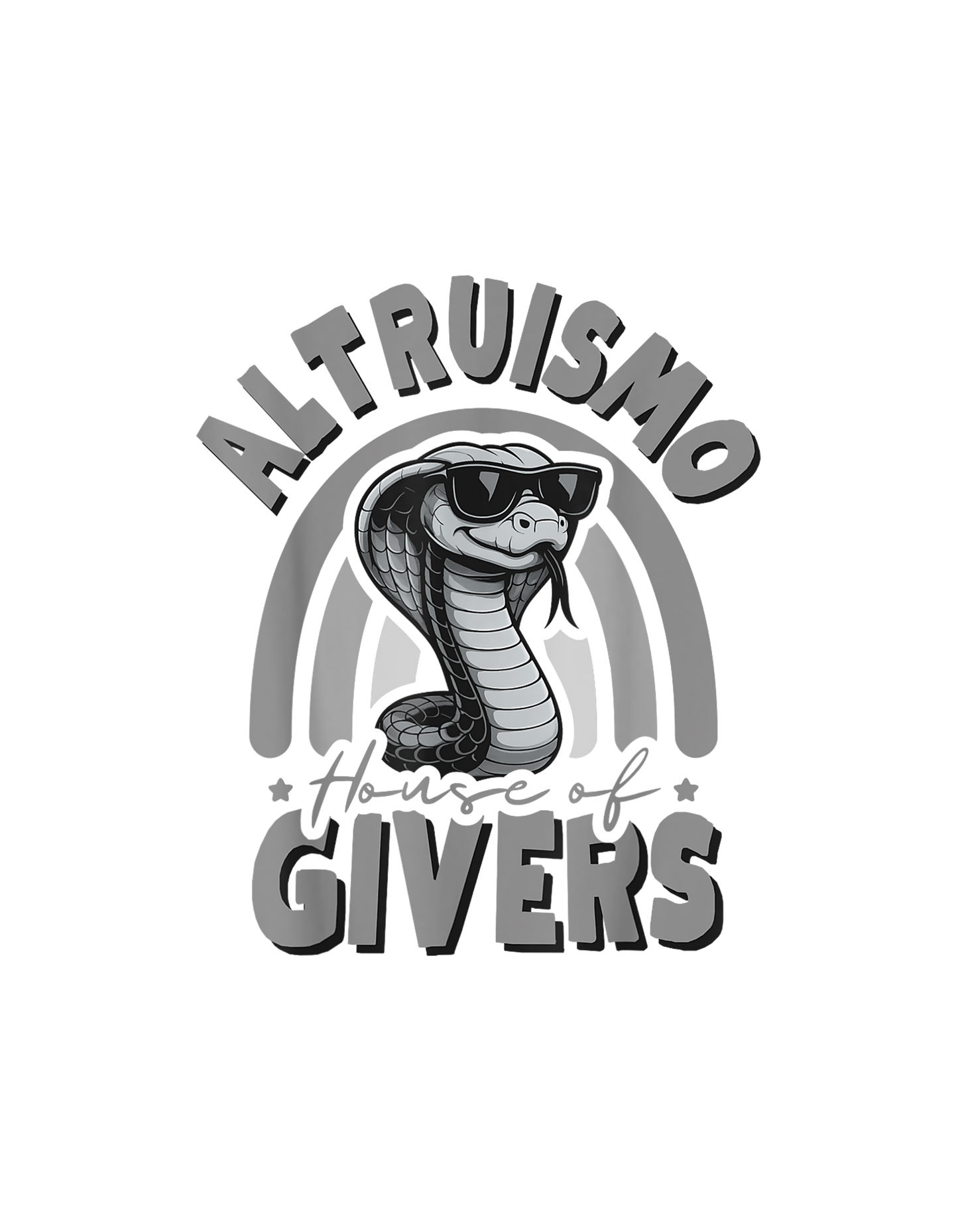 Altruismo House of Givers Rainbow Cobra T-Shirt graphic