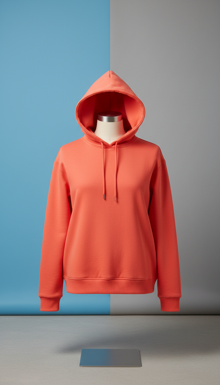 Electric Coral Statement Hoodie