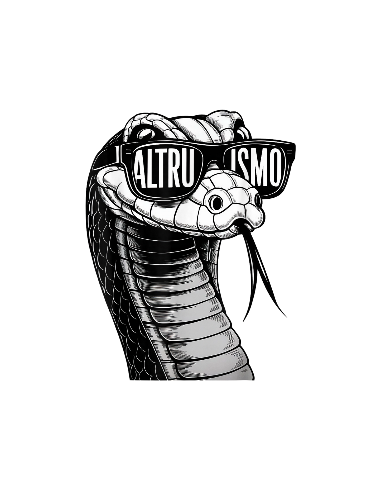 Altruismo Cool Cobra with sunglasses T-Shirt graphic
