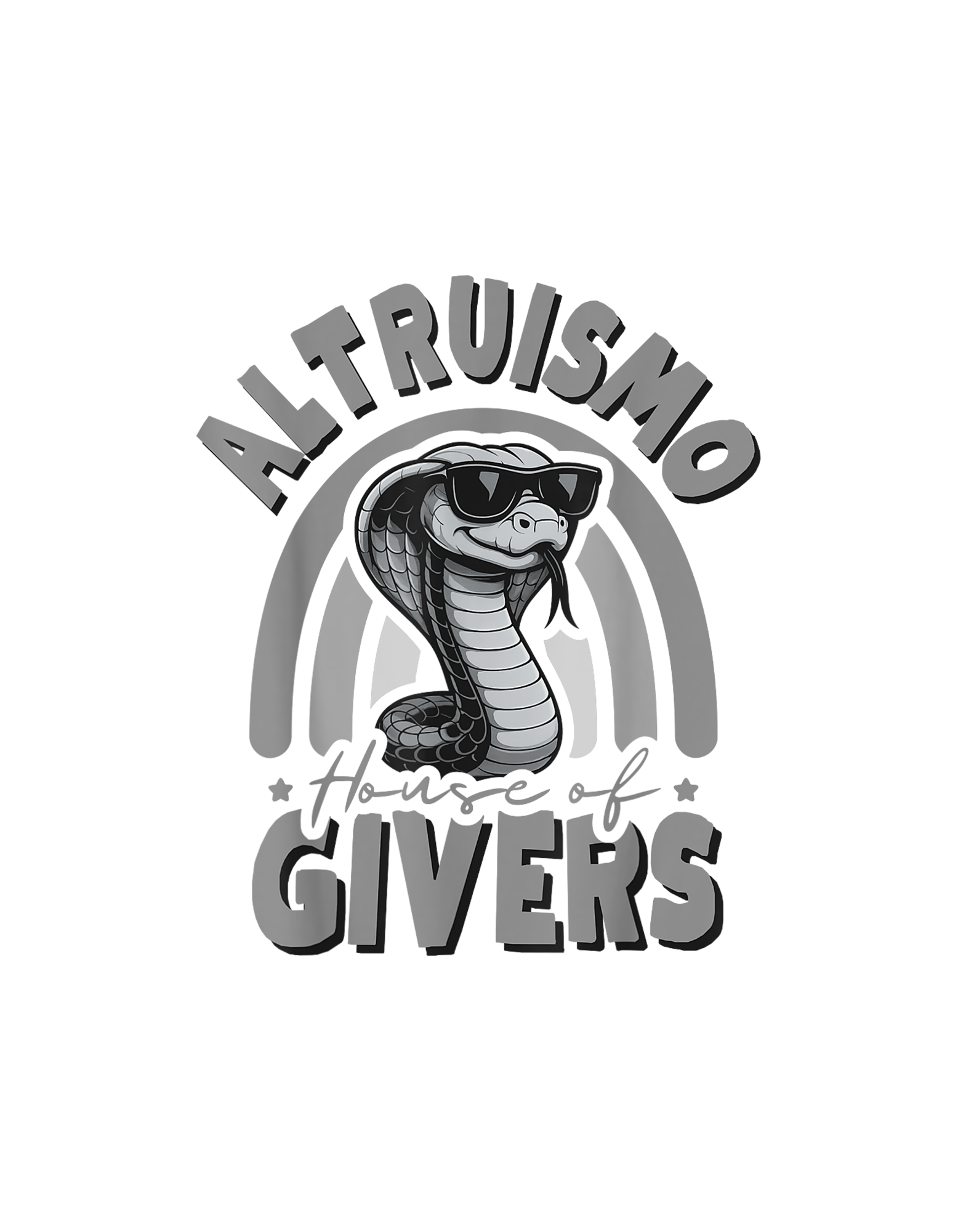 Altruismo House of Givers Rainbow Cobra T-Shirt graphic