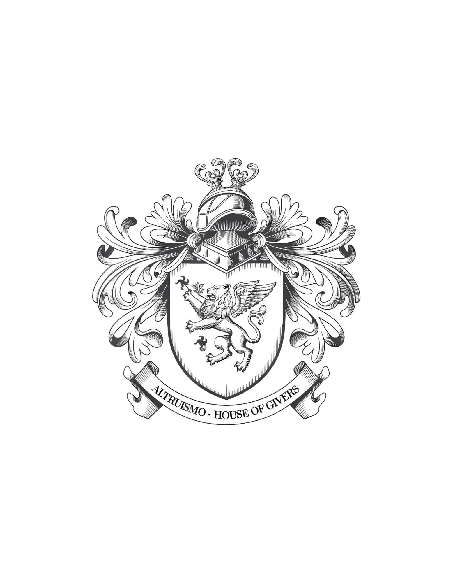 Altruismo House of Givers coat of arms crest T-Shirt graphic