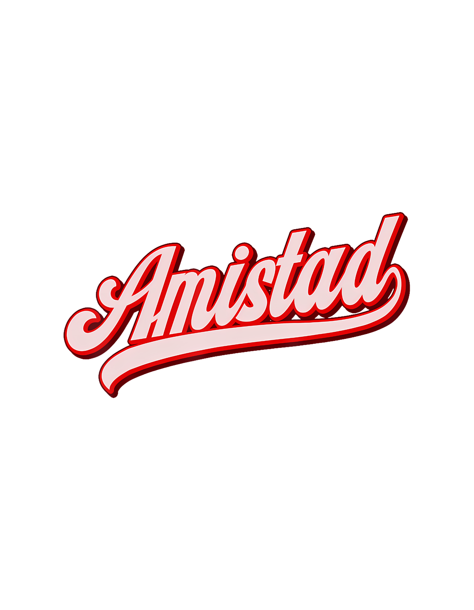 Amistad Script T-Shirt graphic