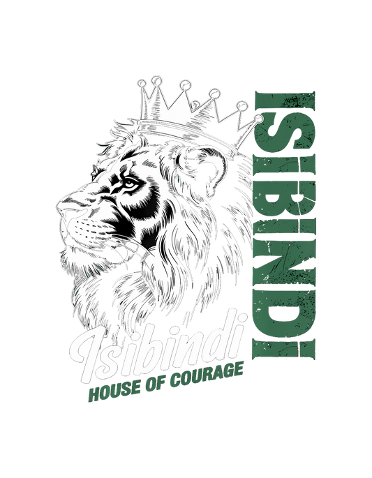 Isibindi King Lion with crown T-Shirt graphic
