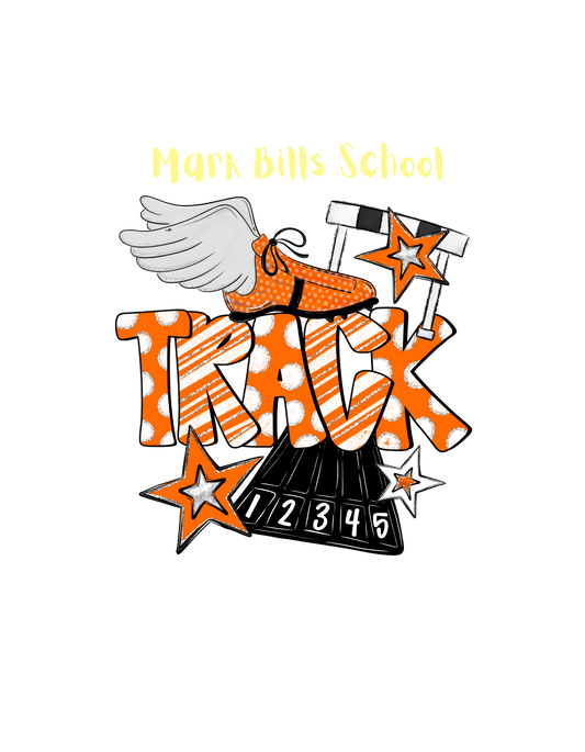 Mark Bills School Track T-Shirt graphic