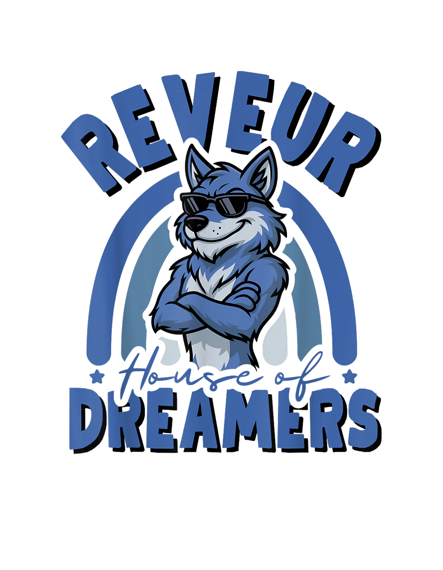 Reveur House of Dreamers cool wolf T-Shirt graphic